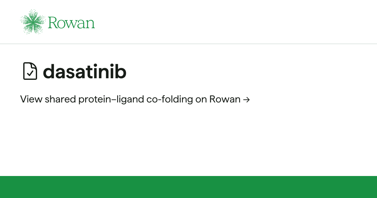 dasatinib | Rowan Labs