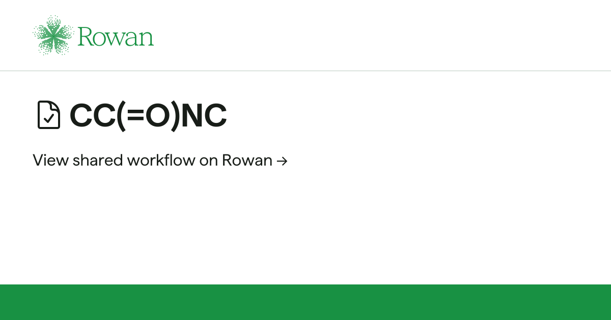 CC(=O)NC | Rowan Labs
